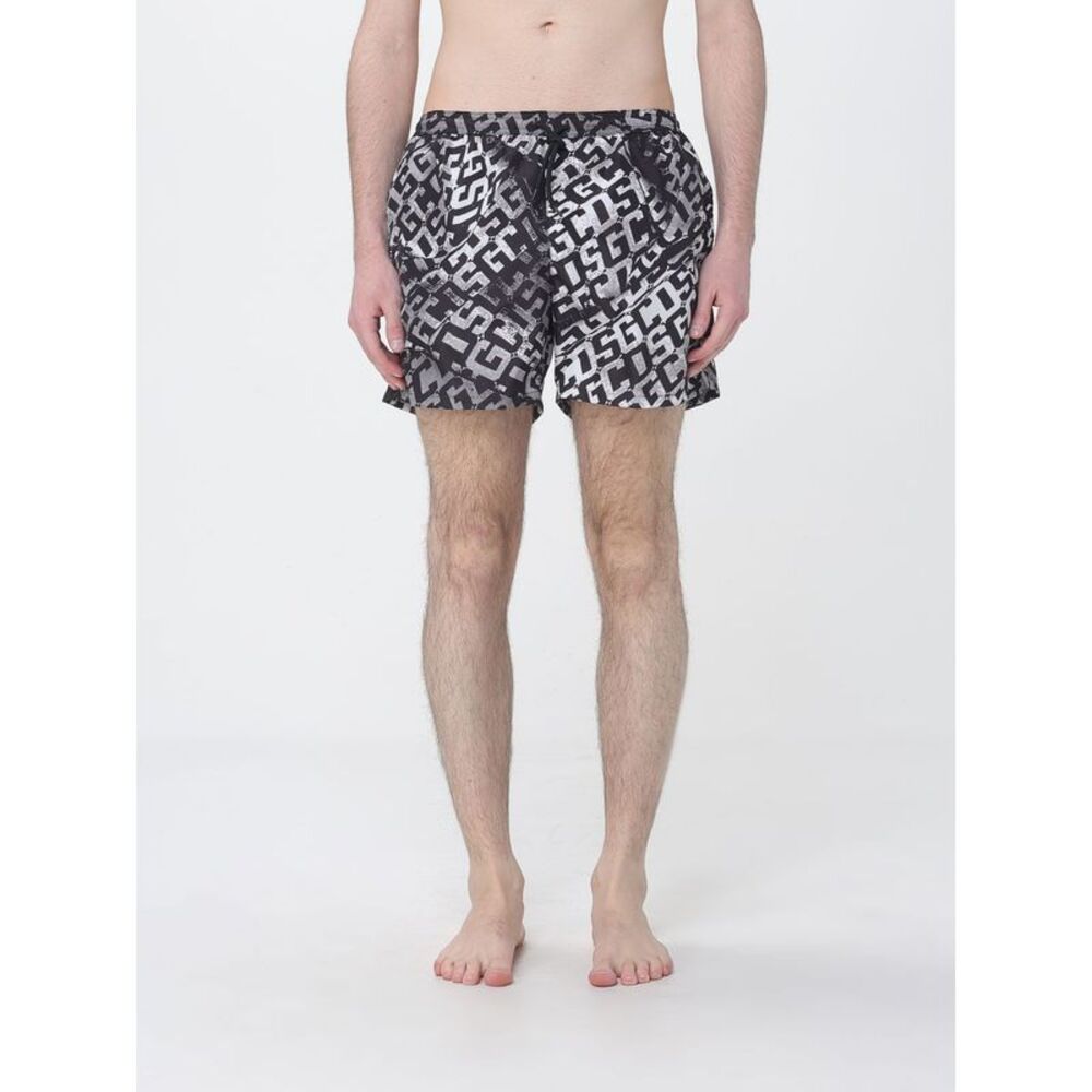 Gcds Men Gcds Nylon Swimsuit With All-Over Logo